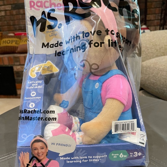 Rachel Speak & Sing Doll - Blue Overalls and Pink Shirt - Picture 2 of 4